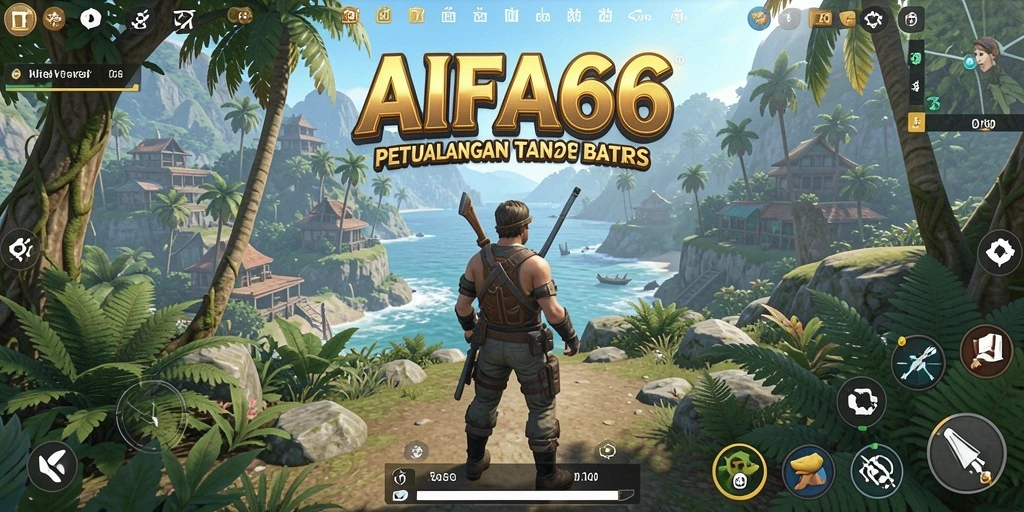 Tangkapan layar AIFA66 menunjukkan petualangan seru di dunia terbuka.
