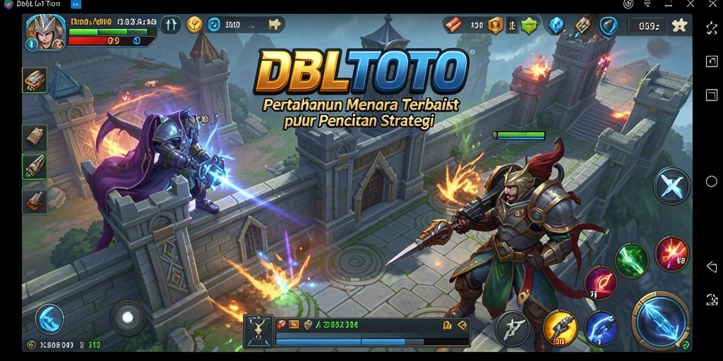 Tampilan screenshot menunjukkan aksi menegangkan dalam game Tower Defense.
