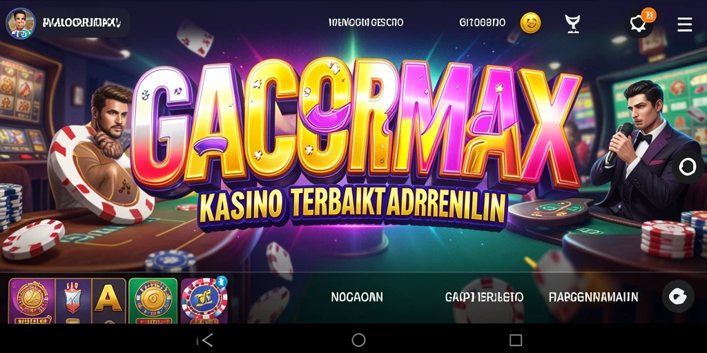 Screenshot utama GACORMAX menampilkan keseruan bermain Kasino.