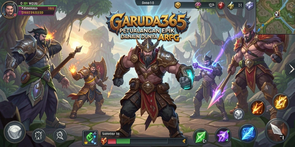 Tampilan gameplay seru dan menantang di GARUDA365