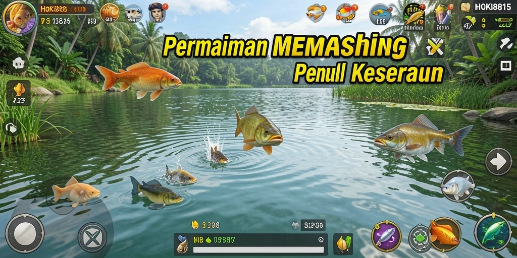 Tampilan gameplay HOKI8815 yang menakjubkan saat memancing.