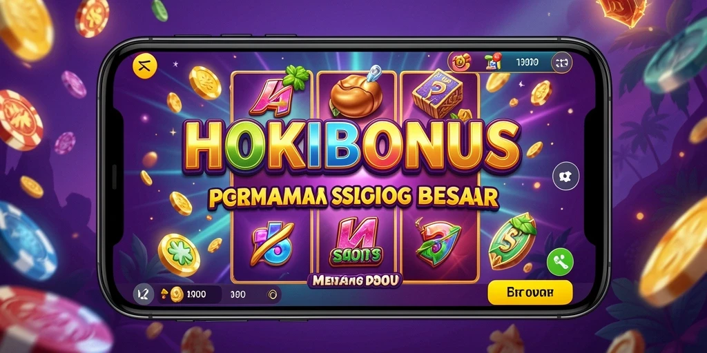 Screenshot gameplay HOKIBONUS menampilkan suasana Slot yang mendebarkan.