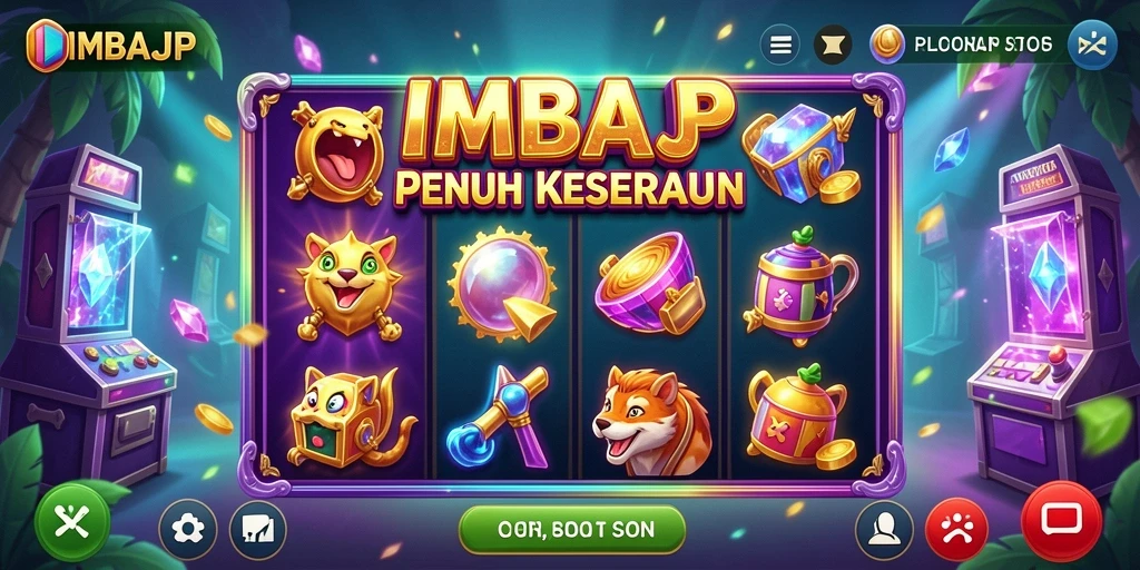 Screenshot gameplay IMBAJP yang menggambarkan keseruan bermain slot.