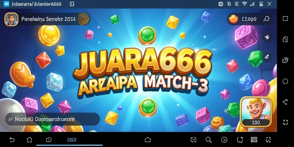 Tampilan gameplay JUARA666 yang seru dalam genre Match-3.