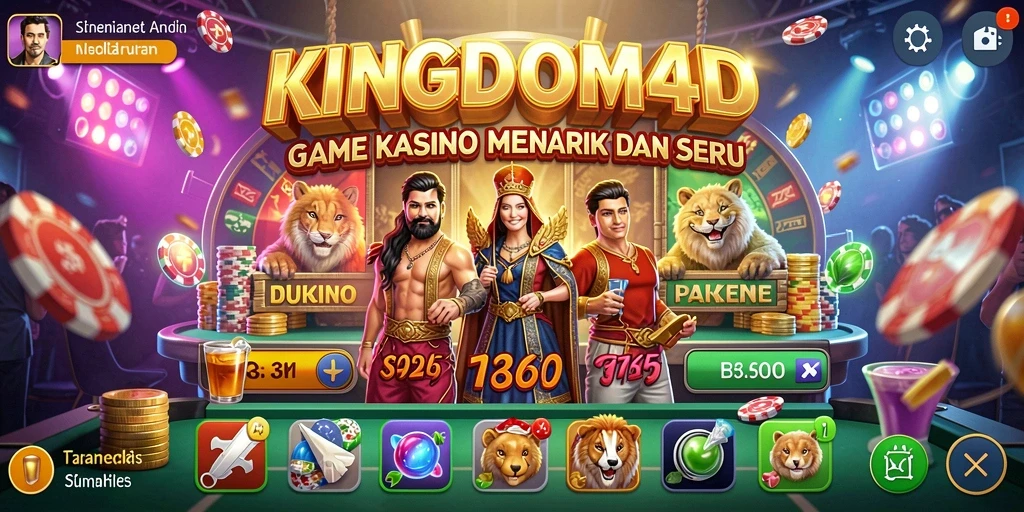 Tampilan gameplay dari KINGDOM4D yang menegangkan dan mengasyikkan.