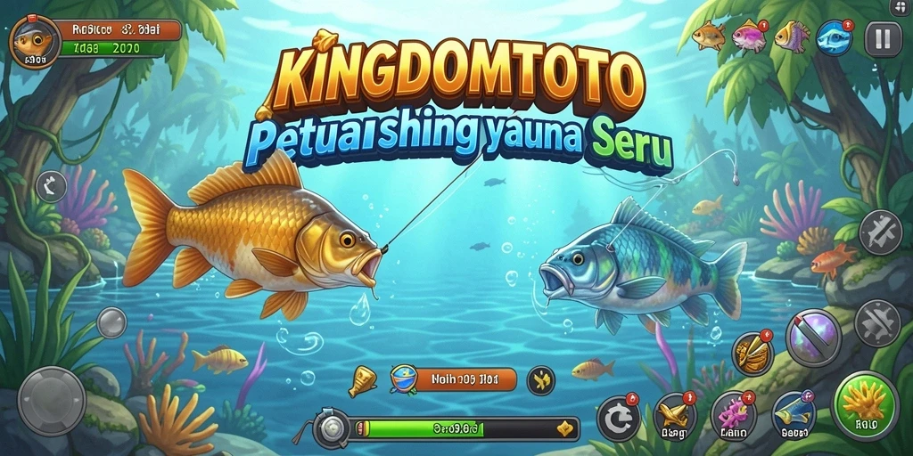 Tampilan gameplay yang menakjubkan dari KINGDOMTOTO saat memancing.