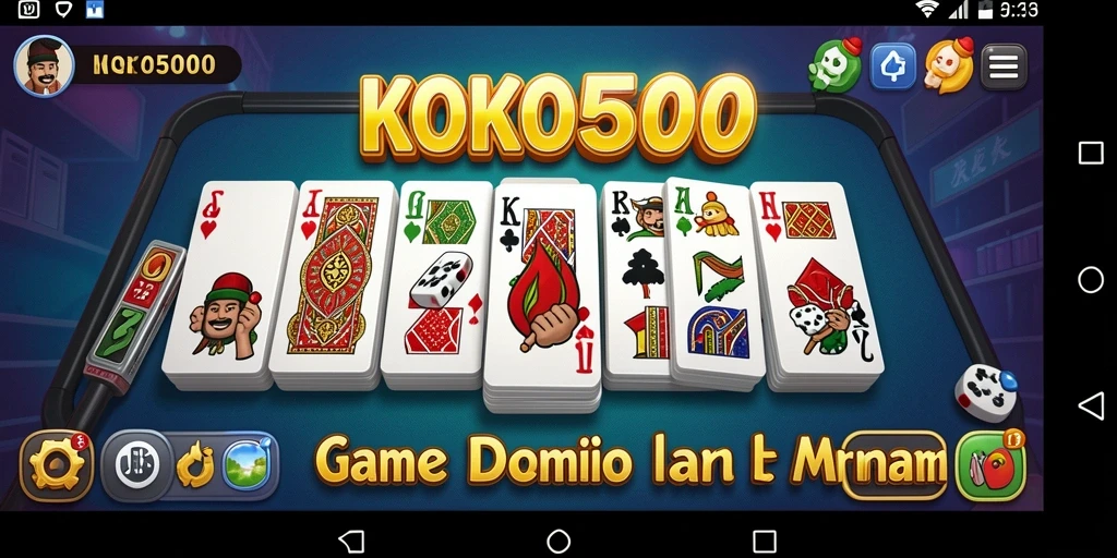 Gameplay seru KOKO5000 dalam aksi Domino.