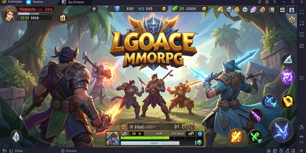 Gameplay seru dalam LGOACE yang menggambarkan dunia fantasi menakjubkan.
