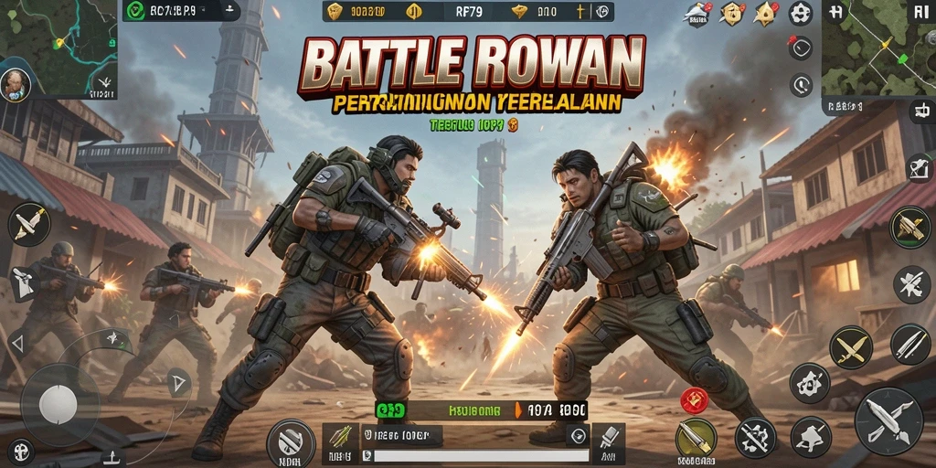 Gameplay seru dan mendebarkan di RP79 Battle Royale.