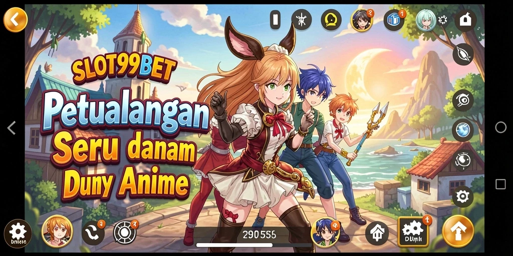 Tampilan menarik dari gameplay SLOT99BET yang penuh aksi anime.