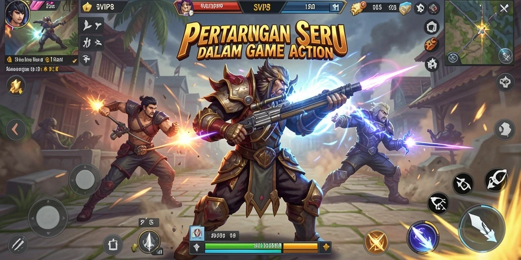 Tampilan aksi menegangkan dalam gameplay SVIP8.