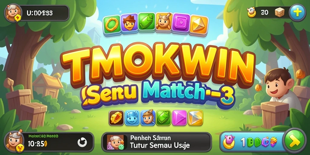 Screenshot gameplay TMOKWIN yang menarik dan penuh warna.