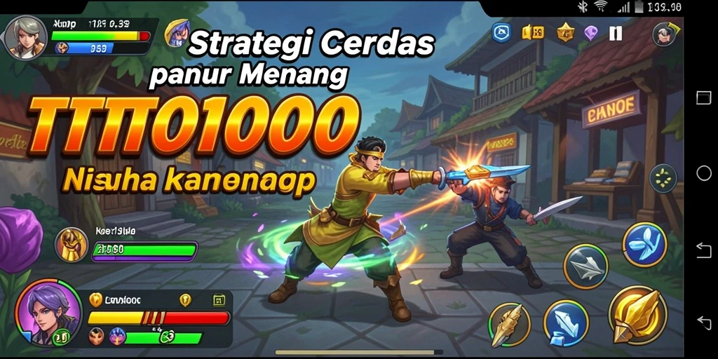 Screenshot gameplay TOTO1000 menunjukkan aksi strategi yang seru dan mendebarkan.