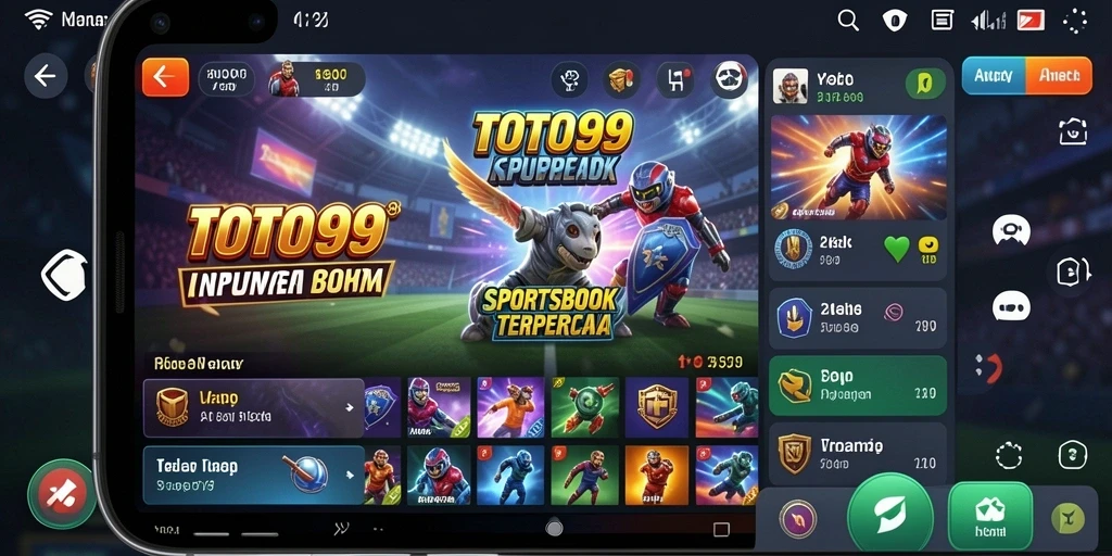 Tampilan gameplay menarik dari aplikasi Sportsbook TOTO99.